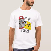 Besties Funny Cheese Grater Pun T-shirt (Voorkant)