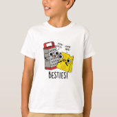 Besties Funny Cheese Grater Pun T-shirt (Voorkant)
