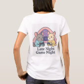 Besties Game Night – Gezellige Chinchilla-vibes T-shirt (Achterkant)