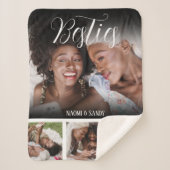 Besties Gepersonaliseerd Foto Collage Sherpa Deken (Voorkant)