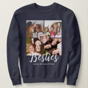 BESTIES Gepersonaliseerde Vrienden Fotocollage Trui