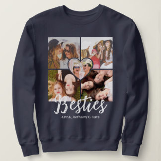 BESTIES Gepersonaliseerde Vrienden Fotocollage Trui