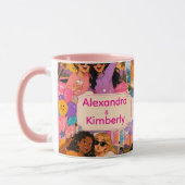 BESTIES! Geschenk met eigen namen Mok (Links)