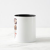 Besties Gift BFF Foto Collage Persoonlijk geluid Mok (Midden)
