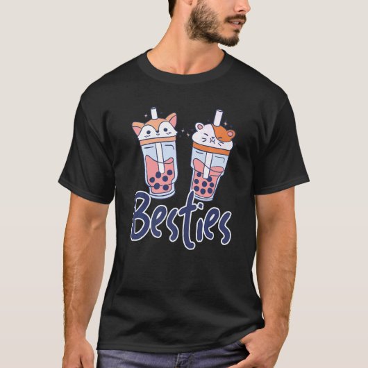 Besties Grafisch Tea Tea Drinker Tea Brewing Cup O T-shirt (Voorkant)