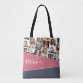 Besties Heart Photo Collage Tote Bag (Voorkant)
