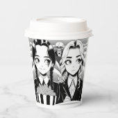 Besties hete koffiekop bestellen in bulk papieren bekers (Voorkant)