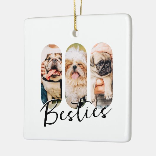 Besties Huisdier Eenvoudig Modern Speelse Drie Fot Keramisch Ornament (Links)