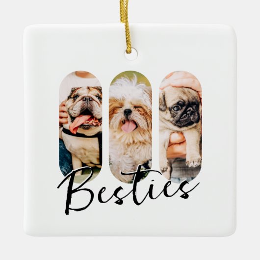Besties Huisdier Eenvoudig Modern Speelse Drie Fot Keramisch Ornament (Voorkant)