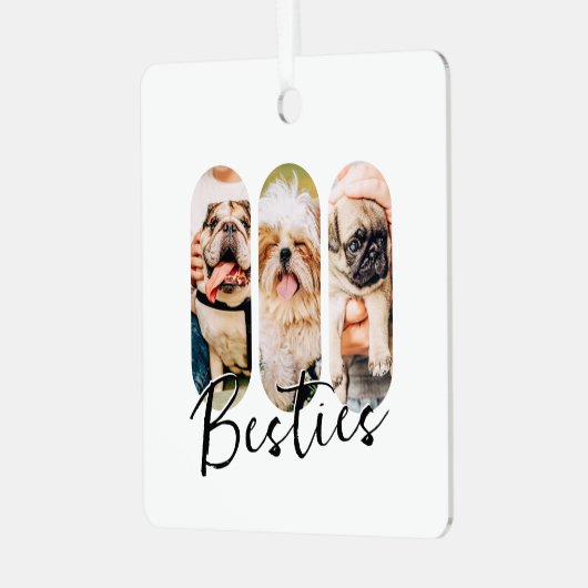 Besties Huisdier Eenvoudig Modern Speelse Drie Fot Metalen Ornament (Voorkant links)