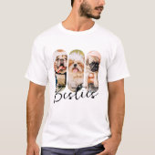 Besties Huisdier Eenvoudig Modern Speelse Drie Fot T-shirt (Voorkant)