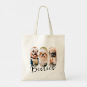 Besties Huisdier Eenvoudig Modern Speelse Drie Fot Tote Bag (Achterkant)