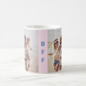 Besties in Trendy Script | Twee foto's met hart Koffiemok (Center)