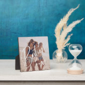 Besties in Trendy Script | Uw foto met hart Fotoplaat (Insitu)