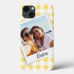 Besties Instant Photo Yellow Checker Case-Mate iPhone Case