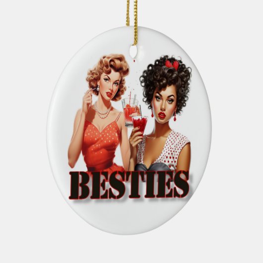 Besties Kerst Ornament Grappig (Rechts)