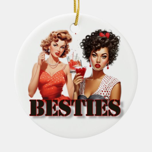 Besties Kerst Ornament Grappig (Voorkant)