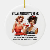Besties Kerst Ornament Grappig (Achterkant)