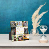 Besties Love Collage | 8 foto's + namen Plaque Fotoplaat (Insitu)