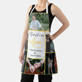 Besties 'Love Custom Schort | 6-Foto Collage Gift