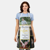 Besties 'Love Custom Schort | 6-Foto Collage Gift (Gedragen)