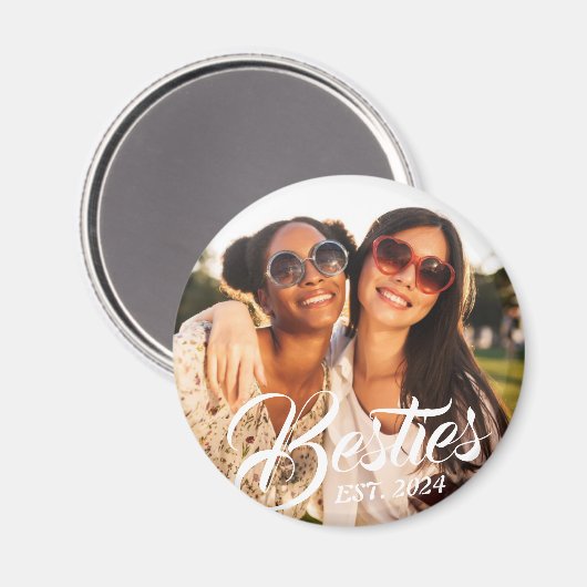 Besties Magnet voor Beste Vrienden BFF Foto Magnet (Voorkant / Achterkant)