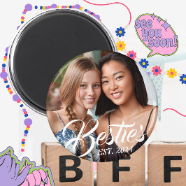 Besties Magnet voor Beste Vrienden BFF Foto Magnet