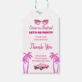 Besties Malibu Pink Doll Beach Cadeaulabel (Voorkant)