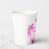 Besties Malibu Pink Doll Beach verjaardag Papieren Bekers (Rechts)