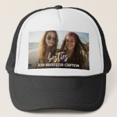 Besties met foto en aangepaste tekst - Script Trucker Pet (Voorkant)