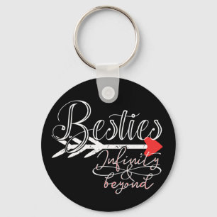 Besties met het oneindigheid symbool van de oneind sleutelhanger