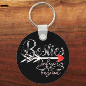 Besties met het oneindigheid symbool van de oneind sleutelhanger (Voorkant)