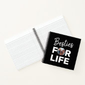Besties Modern BFF Best Friends Foto Fun Birthday Notitieboek (Binnen)