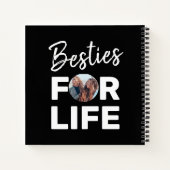 Besties Modern BFF Best Friends Foto Fun Birthday Notitieboek (Achterkant)