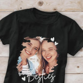 Besties Modern Cool Hearts Beste Vrienden Foto T-shirt