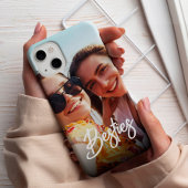 Besties Modern Script Beste Vrienden Foto Case-Mate iPhone Case