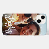 Besties Modern Script Beste Vrienden Foto Case-Mate iPhone Case (Achterkant (horizontaal))