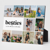 Besties | Modern Square 10 Foto's Collage Custom P Fotoplaat (Zijkant)