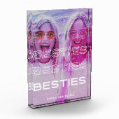 Besties | Moderne tekst en kleurrijk fotoeffect Fotoblokken (Links)