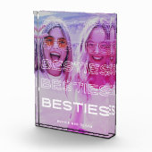 Besties | Moderne tekst en kleurrijk fotoeffect Fotoblokken (Rechts)