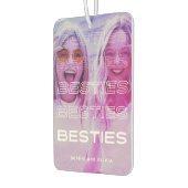 Besties | Moderne tekst en kleurrijk fotoeffect Luchtverfrisser (Links)