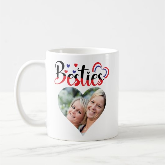 Besties Moeder Dochter Valentijn Custom Foto Koffiemok (Links)