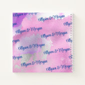 Besties, namen & uw foto, vs 2 notitieboek (Achterkant)