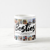 Besties Names BFF Photo Collage Koffiemok (Center)