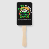 Besties NO BOOZE CRUISE CREW Zomer Weekend Handwaaier (Achterkant)