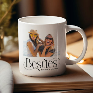 BESTIES' Op maat gemaakte foto- en naamcadeau Koffiemok