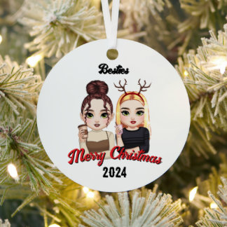 Besties-Ornament Metalen Ornament