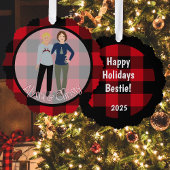 Besties Papier Ornament Kaart