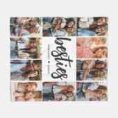Besties Photo Collage Bff Fleece Deken (Voorkant (Horizontaal))