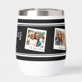 Besties Polaroid Photo Collage Wine Tumbler (Achterkant)